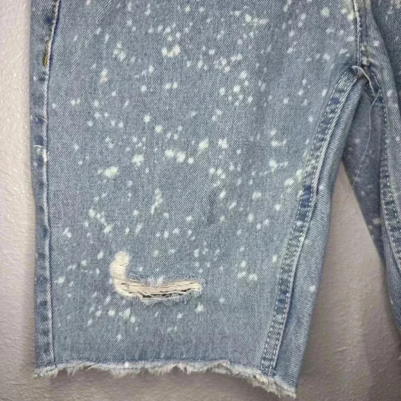Levi's 511 Slim Shorts Bermuda,Girls,Jean Denim,Light Wash Paint Splatter, 14R! - Picture 4 of 16